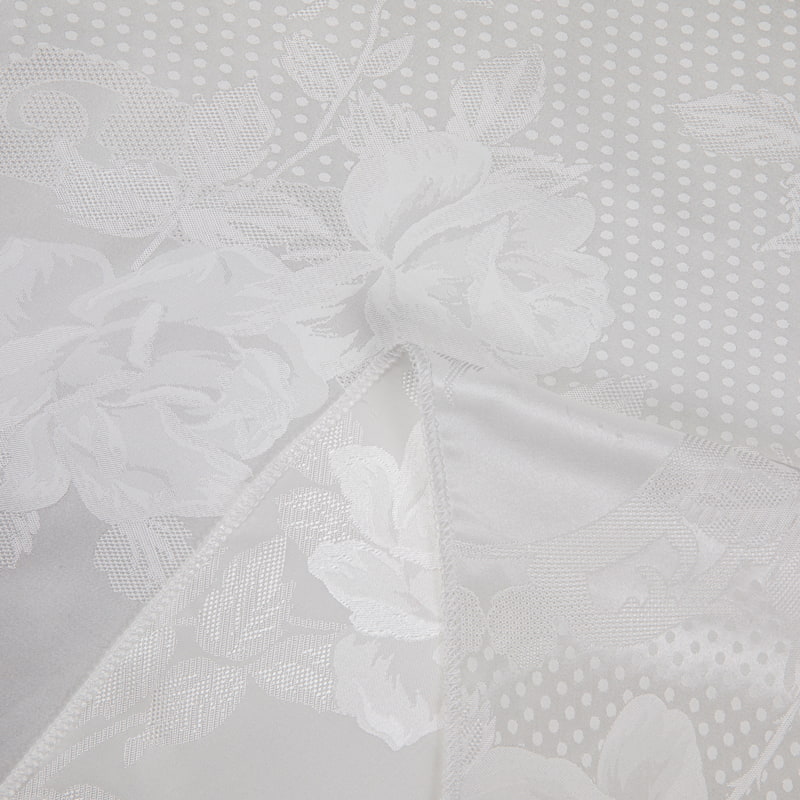 QY1077 Silk jacquard fabric, silk fabric polka dot bottom pattern plain silk fabric